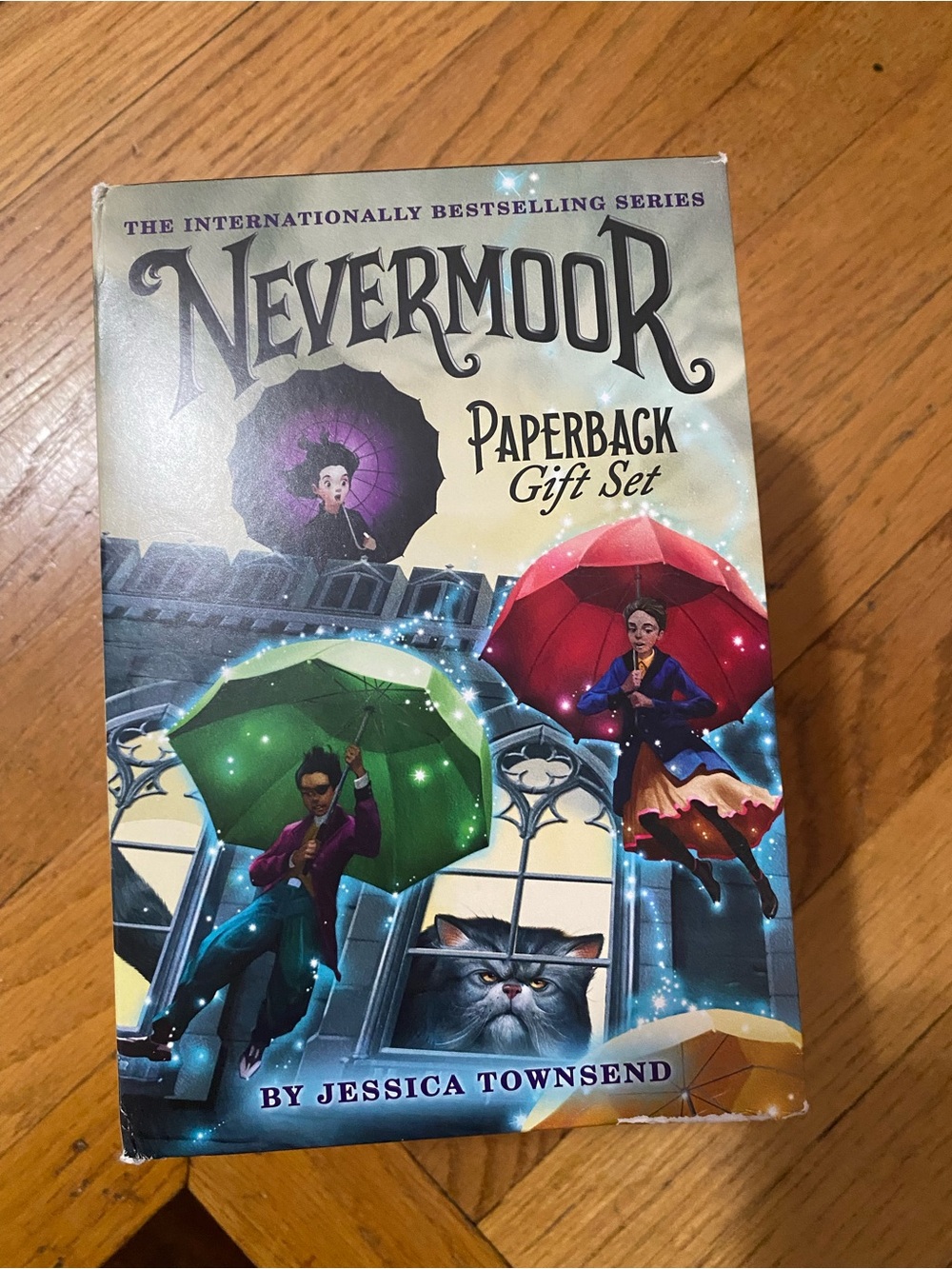 Nevermoor Paperback Gift Set by - Green & Red Cover